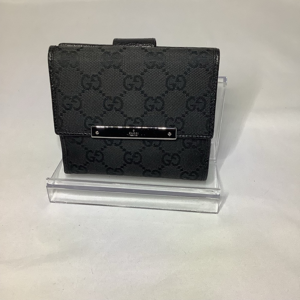 Gucci Black Monogram Wallet